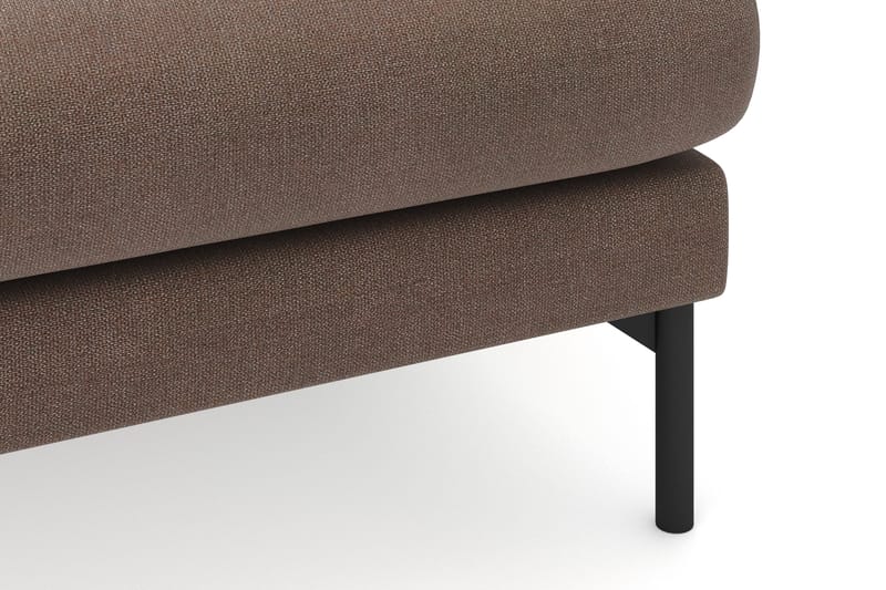 Menard 3-seters Høyrevendt L-formet Divansofa i Stoff - Brun - Møbler - Sofaer - Sofaer med sjeselong - 3 seters sofa med divan