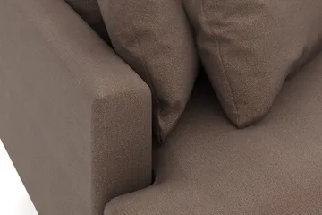 Menard 3-seters Høyrevendt L-formet Divansofa i Stoff - Brun - Møbler - Sofaer - Sofaer med sjeselong - 3 seters sofa med divan