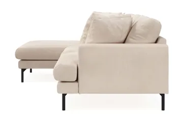 Menard 3-seters Venstrevendt Dyp L-formet Divansofa i Manchester - Beige - Møbler - Sofaer - Sofaer med sjeselong - 3 seters sofa med divan