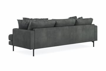 Menard 3-seters Venstrevendt L-formet Divansofa i Manchester - Grå - Møbler - Sofaer - Sofaer med sjeselong - 3 seters sofa med divan