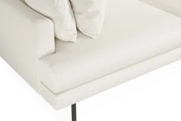 Menard 4-seters Høyrevendt Dyp L-formet Sjeselongsofa i Bouclé - Hvit - Møbler - Sofaer - Sofaer med sjeselong - 4 seters sofa med divan