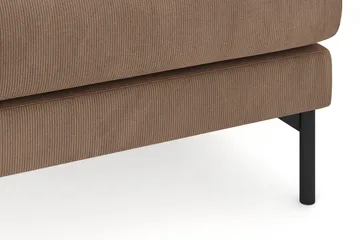 Menard 4-seters Høyrevendt Dyp L-formet Sjeselongsofa i Manchester - Brun - Møbler - Sofaer - Sofaer med sjeselong - 4 seters sofa med divan