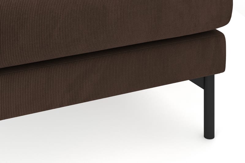 Menard 4-seters Høyrevendt Dyp L-formet Sjeselongsofa i Manchester - Brun - Møbler - Sofaer - Sofaer med sjeselong - 4 seters sofa med divan