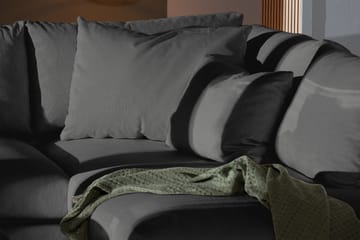 Menard 4-seters Høyrevendt Dyp L-formet Sjeselongsofa i Manchester - Grå - Møbler - Sofaer - Sofaer med sjeselong - 4 seters sofa med divan