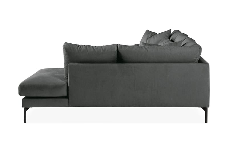 Menard 4-seters Høyrevendt Dyp L-formet Sjeselongsofa i Manchester - Grå - Møbler - Sofaer - Sofaer med sjeselong - 4 seters sofa med divan