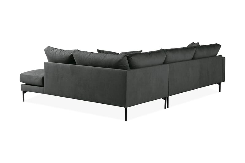 Menard 4-seters Høyrevendt Dyp L-formet Sjeselongsofa i Manchester - Grå - Møbler - Sofaer - Sofaer med sjeselong - 4 seters sofa med divan
