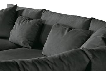 Menard 4-seters Høyrevendt Dyp L-formet Sjeselongsofa i Manchester - Grå - Møbler - Sofaer - Sofaer med sjeselong - 4 seters sofa med divan