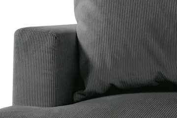 Menard 4-seters Høyrevendt Dyp L-formet Sjeselongsofa i Manchester - Grå - Møbler - Sofaer - Sofaer med sjeselong - 4 seters sofa med divan