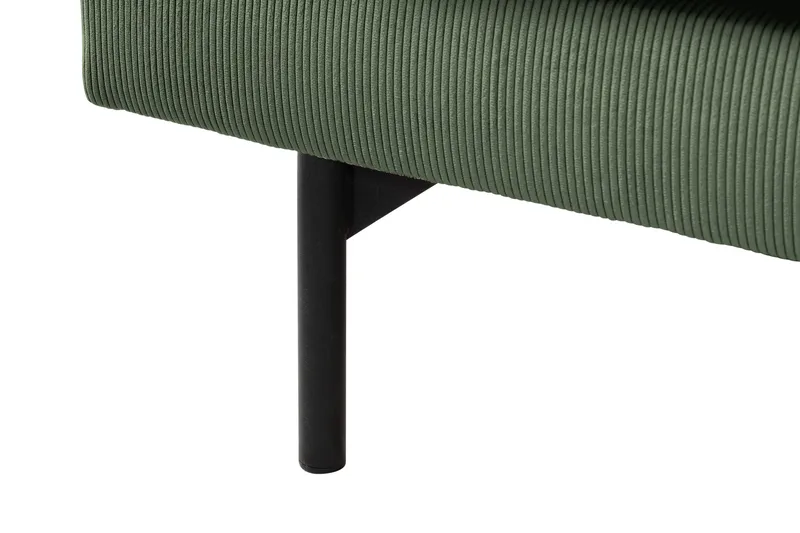 Menard 4-seters Høyrevendt Dyp L-formet Sjeselongsofa i Manchester - Grønn - Møbler - Sofaer - Sofaer med sjeselong - 4 seters sofa med divan