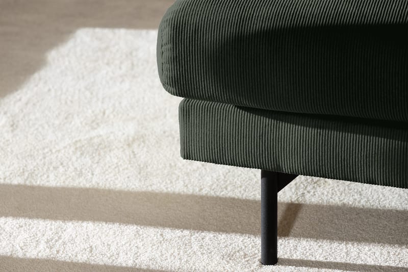 Menard 4-seters Høyrevendt Dyp L-formet Sjeselongsofa i Manchester - Grønn - Møbler - Sofaer - Sofaer med sjeselong - 4 seters sofa med divan