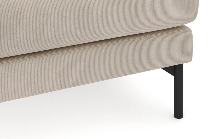 Menard 4-seters Høyrevendt Dyp L-formet Sjeselongsofa i Manchester - Greige - Møbler - Sofaer - Sofaer med sjeselong - 4 seters sofa med divan
