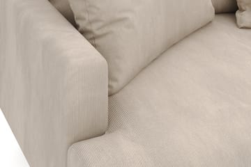 Menard 4-seters Høyrevendt Dyp L-formet Sjeselongsofa i Manchester - Greige - Møbler - Sofaer - Sofaer med sjeselong - 4 seters sofa med divan