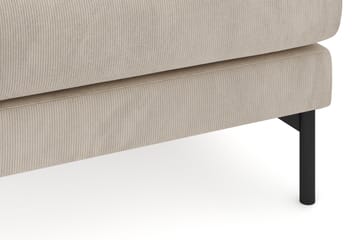 Menard 4-seters Høyrevendt Dyp L-formet Sjeselongsofa i Manchester - Greige - Møbler - Sofaer - Sofaer med sjeselong - 4 seters sofa med divan