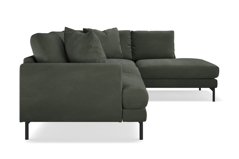 Menard 4-seters Høyrevendt Dyp L-formet Sjeselongsofa i Manchester - Mørk grønn - Møbler - Sofaer - Sofaer med sjeselong - 4 seters sofa med divan