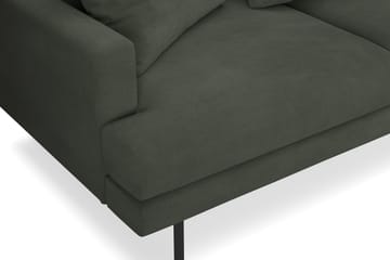 Menard 4-seters Høyrevendt Dyp L-formet Sjeselongsofa i Manchester - Mørk grønn - Møbler - Sofaer - Sofaer med sjeselong - 4 seters sofa med divan