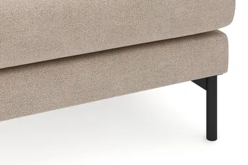 Menard 4-seters Høyrevendt Dyp L-formet Sjeselongsofa i Stoff - Beige - Møbler - Sofaer - Sofaer med sjeselong - 4 seters sofa med divan