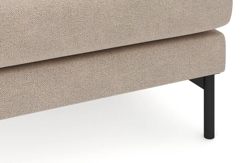 Menard 4-seters Høyrevendt Dyp L-formet Sjeselongsofa i Stoff - Beige - Møbler - Sofaer - Sofaer med sjeselong - 4 seters sofa med divan