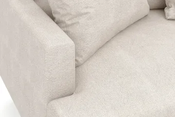 Menard 4-seters Høyrevendt Dyp L-formet Sjeselongsofa i Stoff - Beige - Møbler - Sofaer - Sofaer med sjeselong - 4 seters sofa med divan