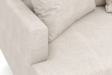 Menard 4-seters Høyrevendt Dyp L-formet Sjeselongsofa i Stoff - Beige - Møbler - Sofaer - Sofaer med sjeselong - 4 seters sofa med divan