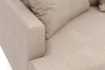 Menard 4-seters Høyrevendt Dyp L-formet Sjeselongsofa i Stoff - Beige - Møbler - Sofaer - Sofaer med sjeselong - 4 seters sofa med divan
