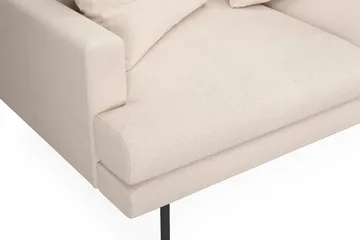 Menard 4-seters Høyrevendt Dyp L-formet Sjeselongsofa i Stoff - Beige - Møbler - Sofaer - Sofaer med sjeselong - 4 seters sofa med divan