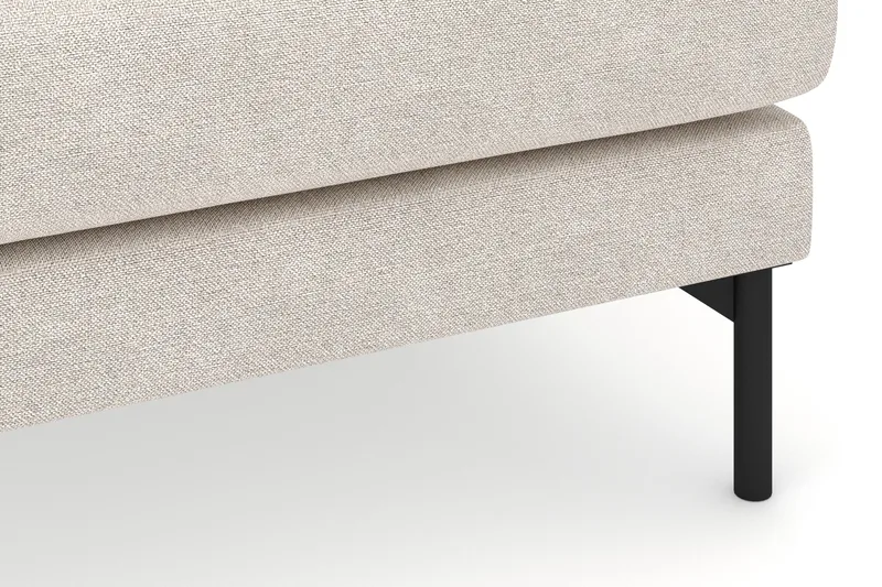 Menard 4-seters Høyrevendt Dyp L-formet Sjeselongsofa i Stoff - Beige - Møbler - Sofaer - Sofaer med sjeselong - 4 seters sofa med divan