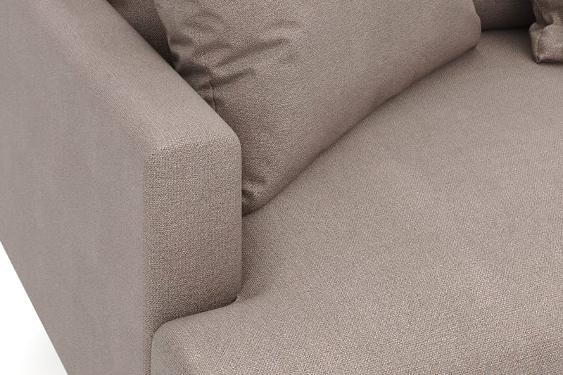 Menard 4-seters Høyrevendt Dyp L-formet Sjeselongsofa i Stoff - Brun - Møbler - Sofaer - Sofaer med sjeselong - 4 seters sofa med divan