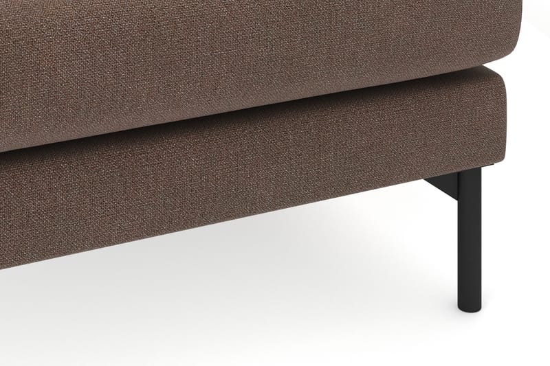 Menard 4-seters Høyrevendt Dyp L-formet Sjeselongsofa i Stoff - Brun - Møbler - Sofaer - Sofaer med sjeselong - 4 seters sofa med divan