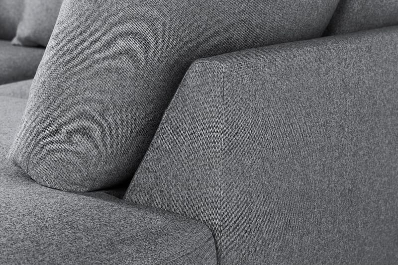 Menard 4-seters Høyrevendt Dyp L-formet Sjeselongsofa i Stoff - Grå - Møbler - Sofaer - Sofaer med sjeselong - 4 seters sofa med divan