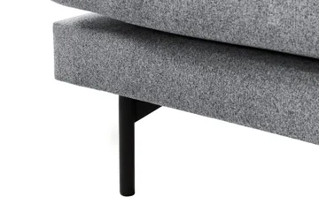 Menard 4-seters Høyrevendt Dyp L-formet Sjeselongsofa i Stoff - Grå - Møbler - Sofaer - Sofaer med sjeselong - 4 seters sofa med divan