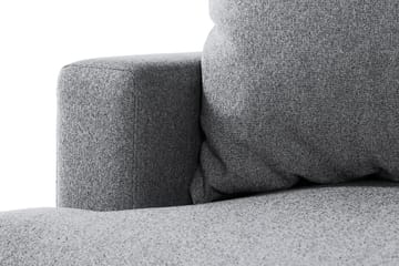 Menard 4-seters Høyrevendt Dyp L-formet Sjeselongsofa i Stoff - Grå - Møbler - Sofaer - Sofaer med sjeselong - 4 seters sofa med divan