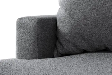 Menard 4-seters Høyrevendt Dyp L-formet Sjeselongsofa i Stoff - Mørk grå - Møbler - Sofaer - Sofaer med sjeselong - 4 seters sofa med divan