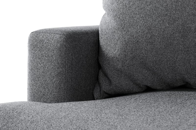 Menard 4-seters Høyrevendt Dyp L-formet Sjeselongsofa i Stoff - Mørk grå - Møbler - Sofaer - Sofaer med sjeselong - 4 seters sofa med divan
