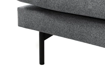 Menard 4-seters Høyrevendt Dyp L-formet Sjeselongsofa i Stoff - Mørk grå - Møbler - Sofaer - Sofaer med sjeselong - 4 seters sofa med divan