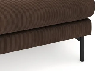 Menard 4-seters Høyrevendt L-formet Divansofa i Manchester - Brun - Møbler - Sofaer - Sofaer med sjeselong - 4 seters sofa med divan