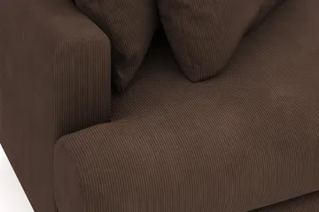 Menard 4-seters Høyrevendt L-formet Divansofa i Manchester - Brun - Møbler - Sofaer - Sofaer med sjeselong - 4 seters sofa med divan