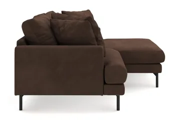 Menard 4-seters Høyrevendt L-formet Divansofa i Manchester - Brun - Møbler - Sofaer - Sofaer med sjeselong - 4 seters sofa med divan