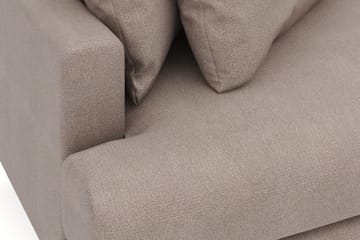 Menard 4-seters Høyrevendt L-formet Divansofa i Stoff - Brun - Møbler - Sofaer - Sofaer med sjeselong - 4 seters sofa med divan