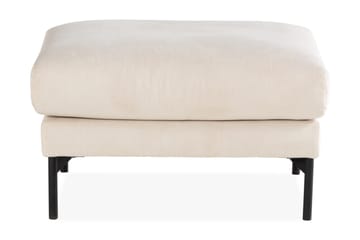 Menard 4-seters Høyrevendt L-formet Sjeselongsofa + Fotskammel i Manchester - Beige - Møbler - Sofaer - Sofaer med sjeselong - 4 seters sofa med divan