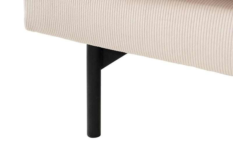 Menard 4-seters Høyrevendt L-formet Sjeselongsofa i Manchester - Beige - Møbler - Sofaer - Sofaer med sjeselong - 4 seters sofa med divan