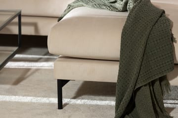 Menard 4-seters Høyrevendt L-formet Sjeselongsofa i Manchester - Beige - Møbler - Sofaer - Sofaer med sjeselong - 4 seters sofa med divan
