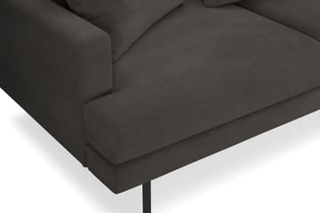 Menard 4-seters Høyrevendt L-formet Sjeselongsofa i Manchester - Mørk grå - Møbler - Sofaer - Sofaer med sjeselong - 4 seters sofa med divan