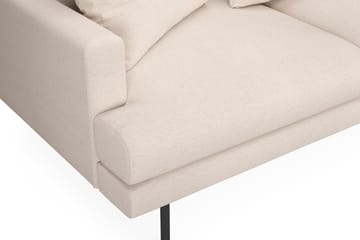 Menard 4-seters Høyrevendt L-formet Sjeselongsofa i Stoff - Beige - Møbler - Sofaer - Sofaer med sjeselong - 4 seters sofa med divan