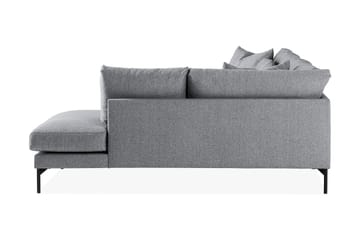 Menard 4-seters Høyrevendt L-formet Sjeselongsofa i Stoff - Grå - Møbler - Sofaer - Sofaer med sjeselong - 4 seters sofa med divan