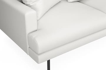 Menard 4-seters Høyrevendt L-formet Sjeselongsofa i Stoff - Hvit - Møbler - Sofaer - Sofaer med sjeselong - 4 seters sofa med divan