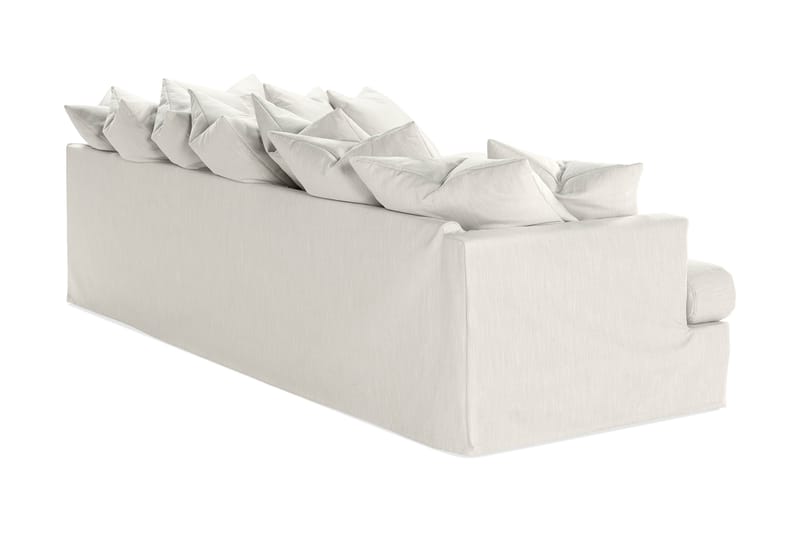Menard 4-seters Høyrevendt L-formet Sjeselongsofa i Stoff - Lys grå - Møbler - Sofaer - Sofaer med sjeselong - 4 seters sofa med divan