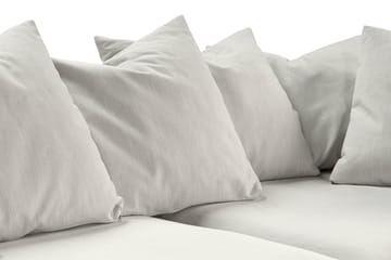 Menard 4-seters Høyrevendt L-formet Sjeselongsofa i Stoff - Lys grå - Møbler - Sofaer - Sofaer med sjeselong - 4 seters sofa med divan