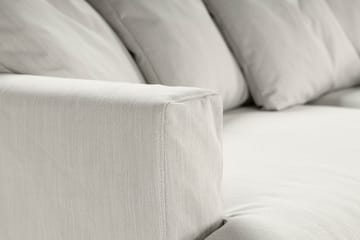 Menard 4-seters Høyrevendt L-formet Sjeselongsofa i Stoff - Lys grå - Møbler - Sofaer - Sofaer med sjeselong - 4 seters sofa med divan