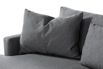 Menard 4-seters Høyrevendt L-formet Sjeselongsofa i Stoff - Mørk grå - Møbler - Sofaer - Sofaer med sjeselong - 4 seters sofa med divan