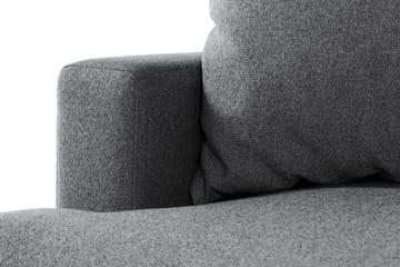 Menard 4-seters Høyrevendt L-formet Sjeselongsofa i Stoff - Mørk grå - Møbler - Sofaer - Sofaer med sjeselong - 4 seters sofa med divan